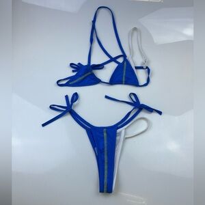 Matte Blue Bikini Set N248-18
